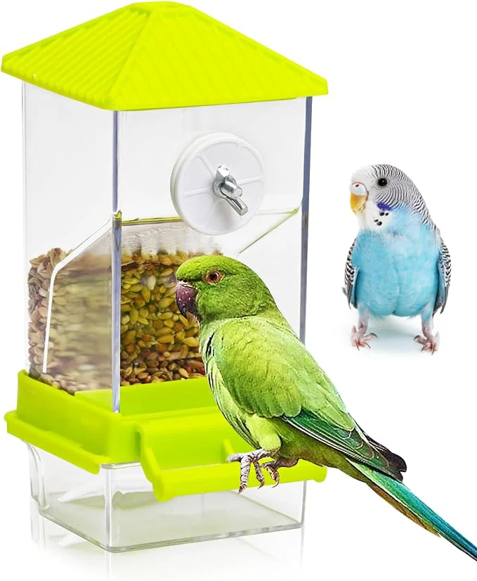 Crafted BNOSDM No Mess Automatic Bird Feeder Anti-Splash Bird Feeder Acrylic Minimalist
