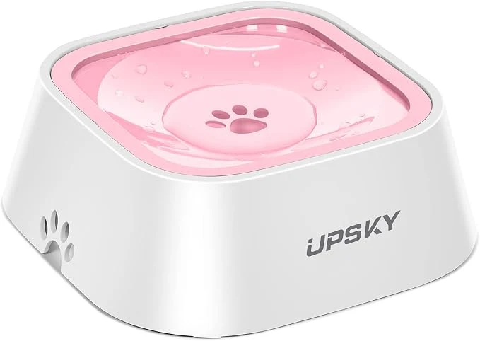 Casual UPSKY No-Slip Slow Drinking Bowl - 35oz No Spill Pet Dispenser Crafted