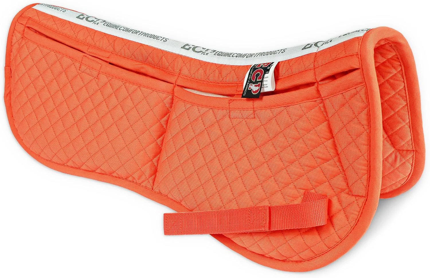 Efficient ECP Equine Comfort Products Adjustable Shock Absorbing Memory Foam Half Saddle Pad Injury Prevention Pressure Relief Customizable Fit Breathable for All Riding Styles Official