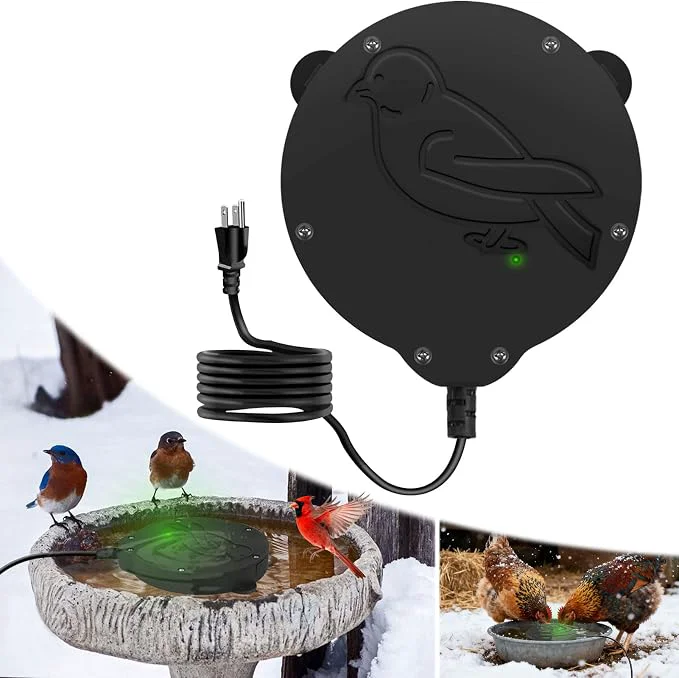 Fashionable Outdoors 100W Bird Bath Heater for Winter Birdbath Deicer Pond De-icer Prestigious