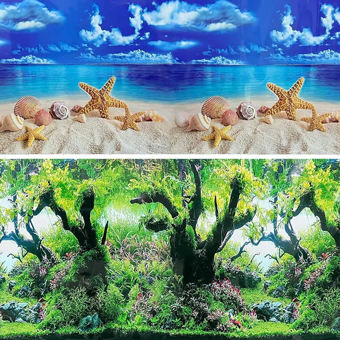 Sophisticated Fish Aquarium Background Poster Beach Fish Backdrop Versatile