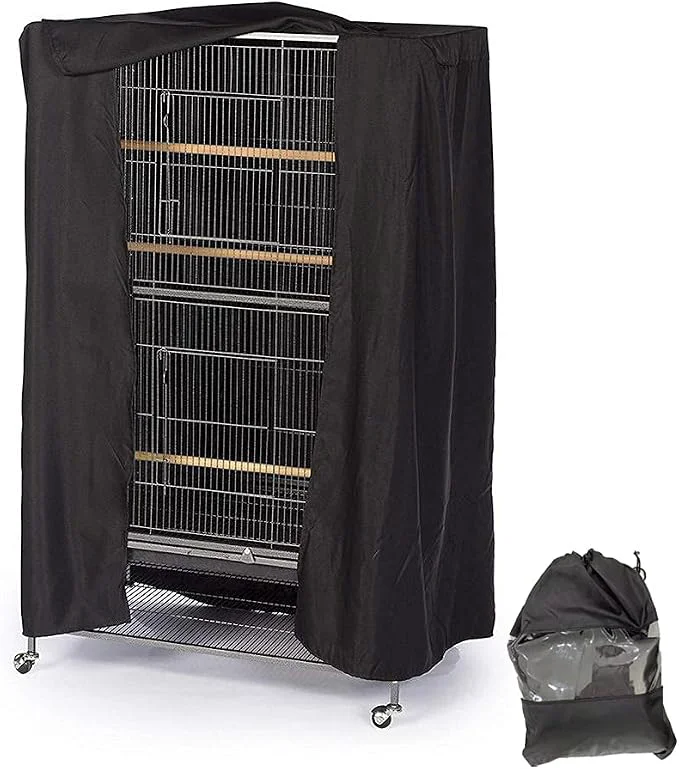 Sustainable Bird Cage Covers for Night Large Birdcage Protection Blackout Breathable Functional