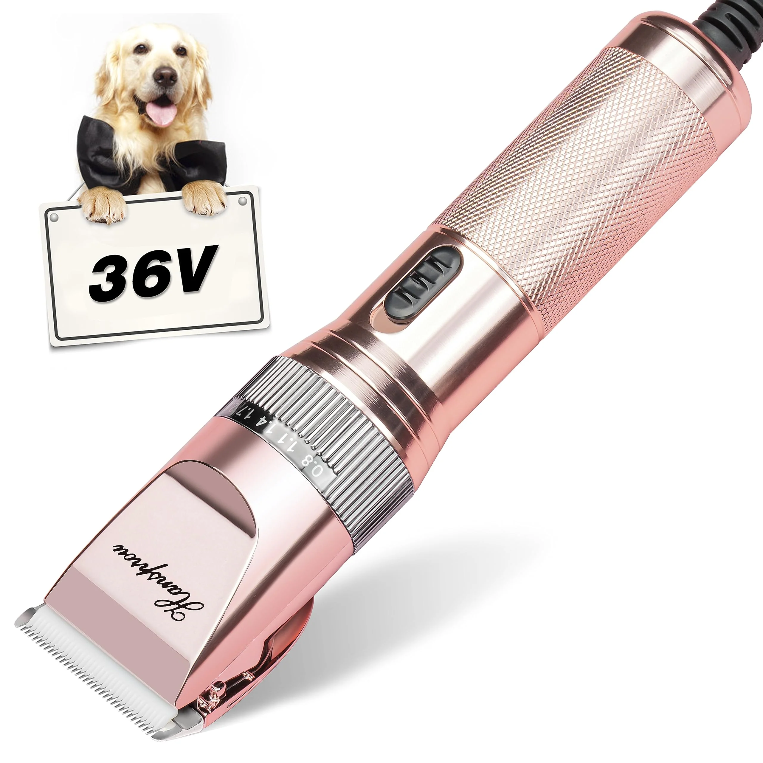 Original Hansprou 36V Corded Dog Clippers – Heavy-Duty Grooming for Thick Coats Responsible
