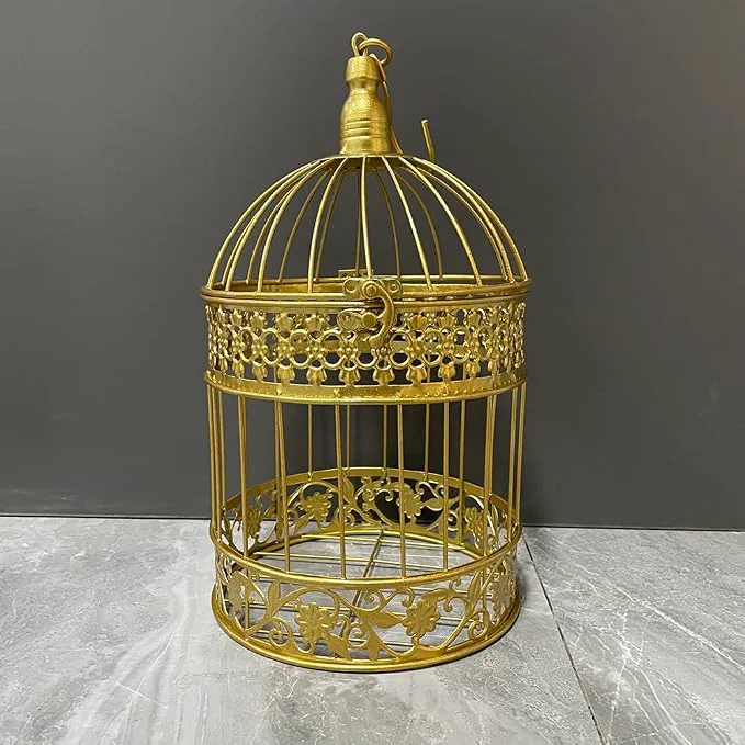 Elegant Round Birdcages Vintage Decorative Iron Bird cage Wedding Decor Flower cage Refined
