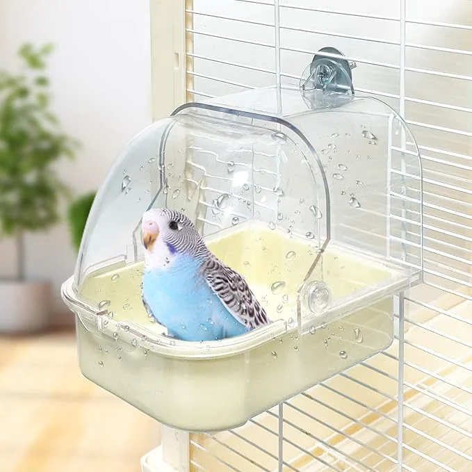 Reliable Bird Bath for Cage Cleaning Pet Supplies Cockatiel Bird Bathtub Outstanding