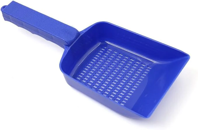 Next-Generation XMHF Aquarium Fish Tank Garden Sand Soil Scraper Cleaning Pan Scoop Shovel Blue Premium