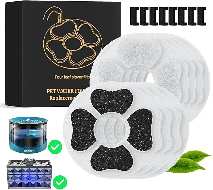 Elegant 8 Packs Cat Water Fountain Food Grade Filters Sponges Carefully Designed