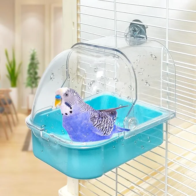 Organic Bird Bath for Cage Cleaning Pet Supplies Cockatiel Bird Bathtub Refined