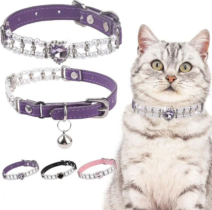 Exceptional EXPAWLORER Cat Collar Leather Long-Lasting