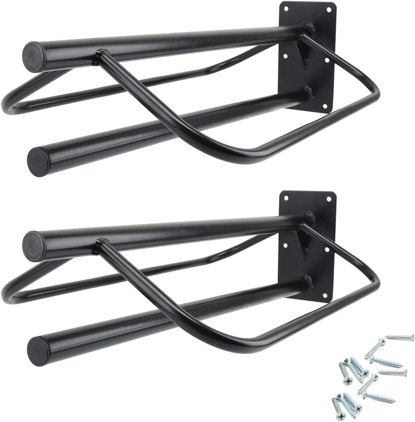 Premium 2 Pack Saddle Rack with Pad Bar Heavy Duty Wall Mounted Saddle Stand Saddle Pad Rack for English Western Saddles Horses Blanket Black Environmentally Friendly