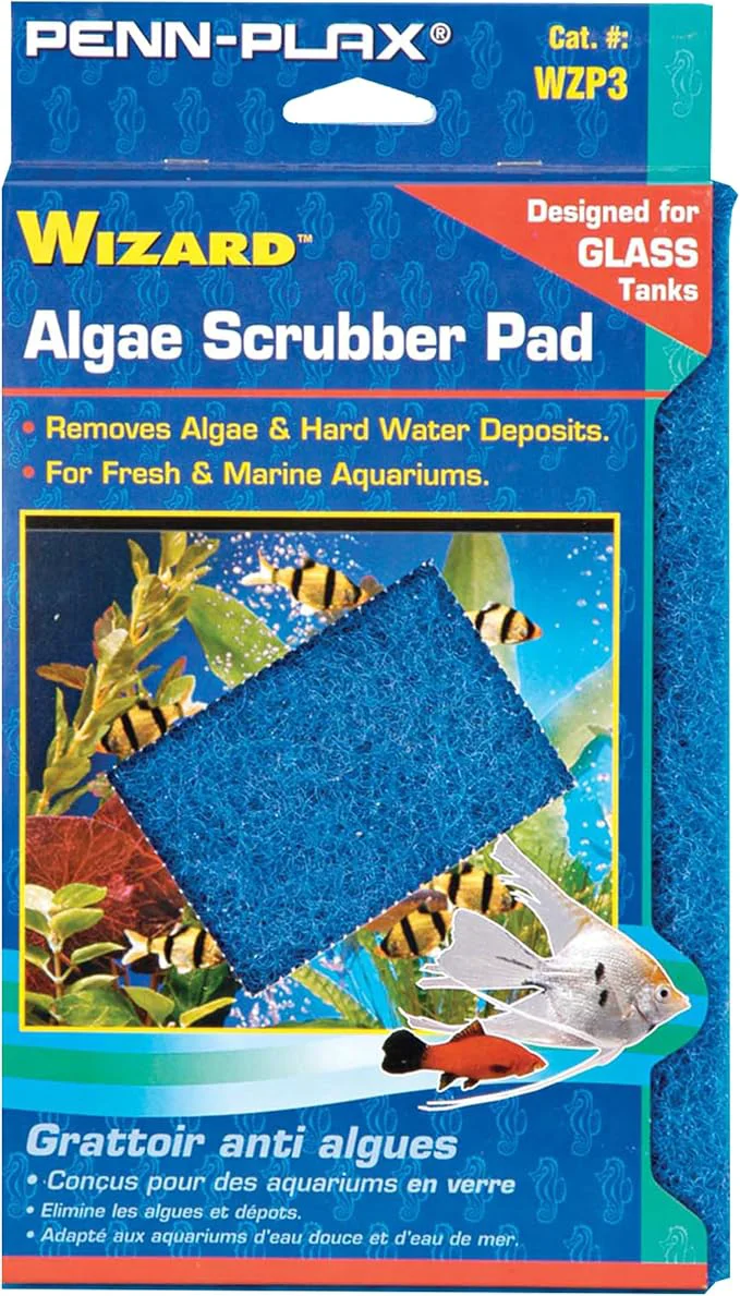 Consistent Penn-Plax WZP3 Wizard Scrubber Pad – Comfortable