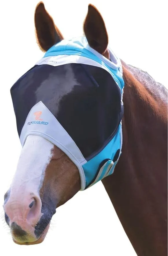 Practical Shires Fly Guard Fine Mesh Horse Fly Mask with Ear Holes Stylish
