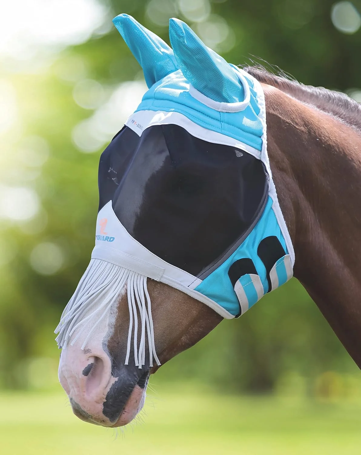 Stylish Shires Fine Mesh Horse Equine Fly Mask with Ears and Nose Convenient