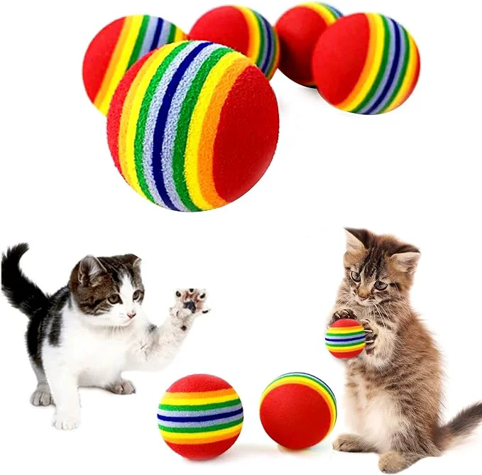 Excellent PET SHOW 50pcs 1.38 Cat Toy Balls Interactive Innovative