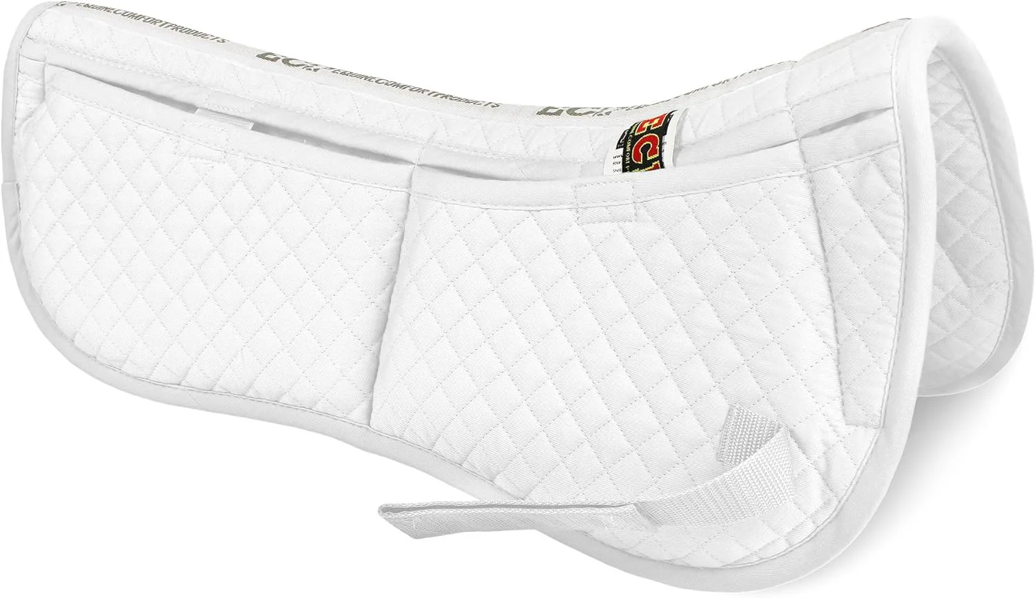 First-Class ECP Equine Comfort Products Adjustable Shock Absorbing Memory Foam Half Saddle Pad Injury Prevention Pressure Relief Customizable Fit Breathable for All Riding Styles Optimized