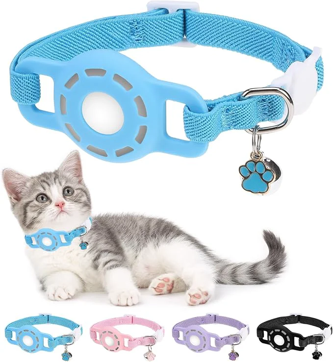 Exceptional Airtag Cat Collar Breakaway Stretchy Cat Tracker Collar Smart