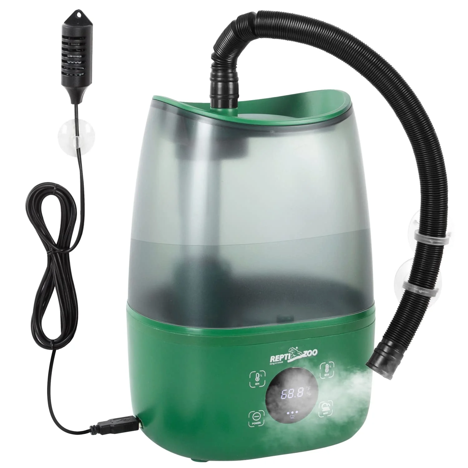 Eco-Friendly REPTIZOO 4L Reptile Humidifier Fogger with Humidity Controller Large Terrarium Misting System Lightweight