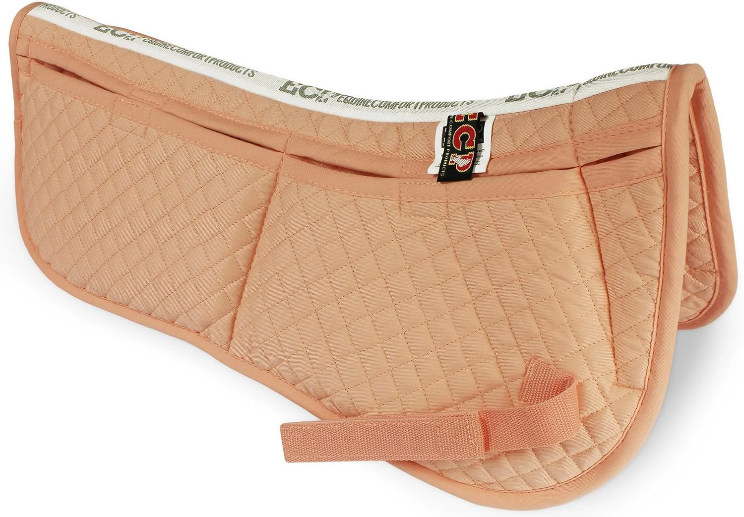 Selected ECP Equine Comfort Products Adjustable Shock Absorbing Memory Foam Half Saddle Pad Injury Prevention Pressure Relief Customizable Fit Breathable for All Riding Styles Specialty
