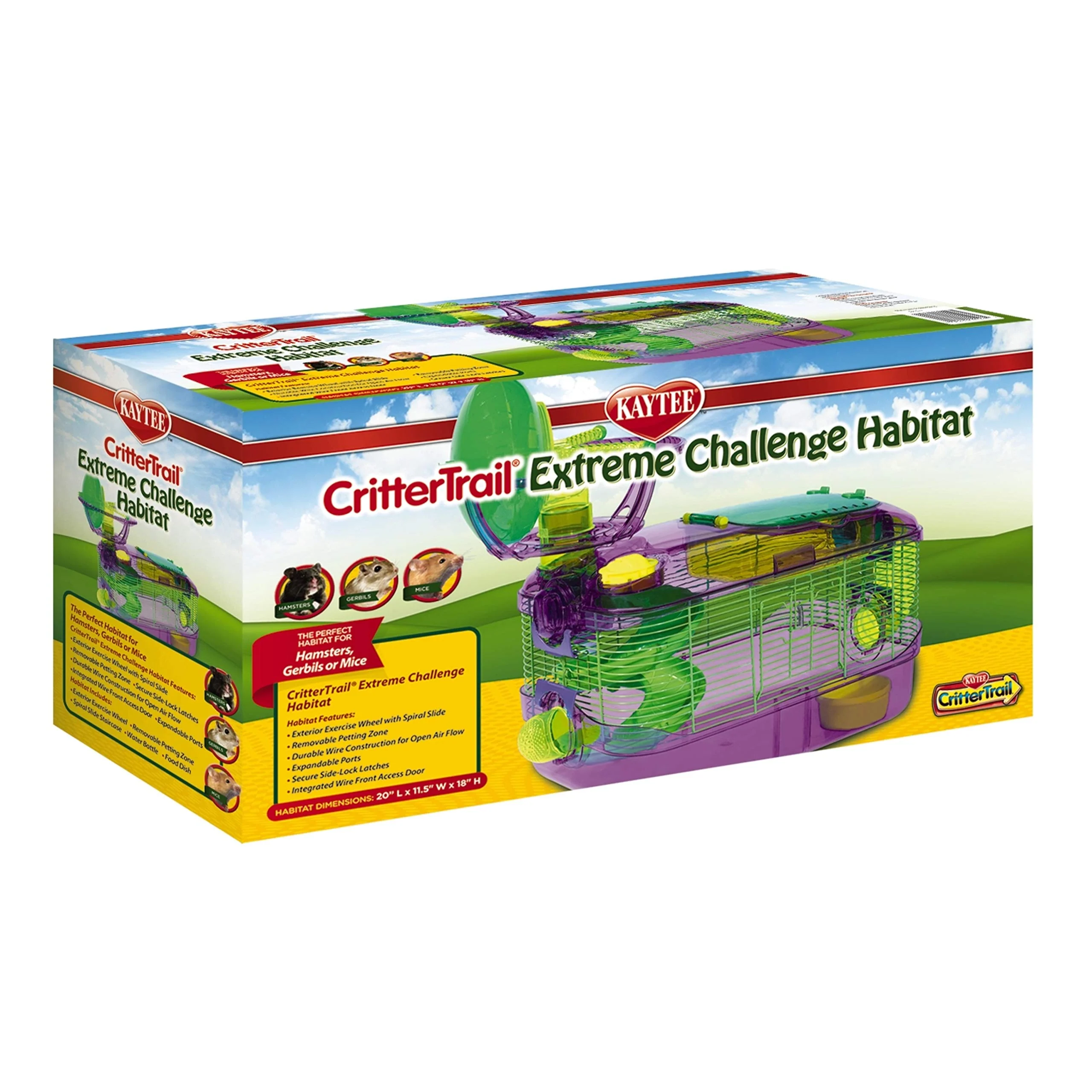 Fashionable Kaytee CritterTrail Extreme Challenge Habitat for Small Pets — Hamsters Gerbils Mice Convenient
