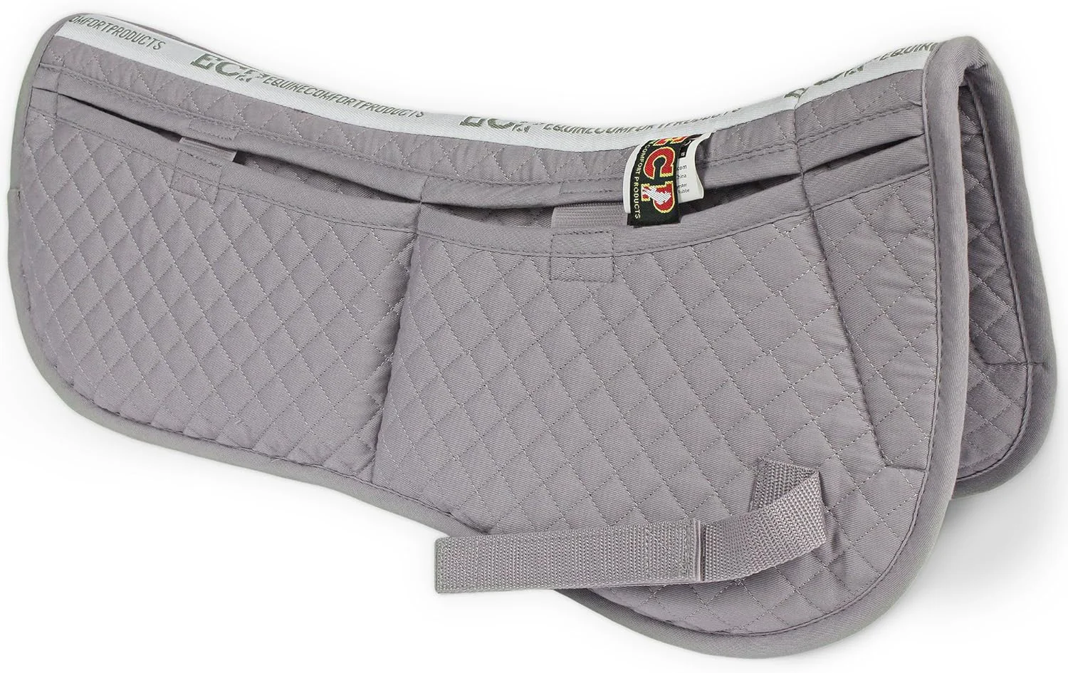 Practical ECP Equine Comfort Products Adjustable Shock Absorbing Memory Foam Half Saddle Pad Injury Prevention Pressure Relief Customizable Fit Breathable for All Riding Styles Stylish