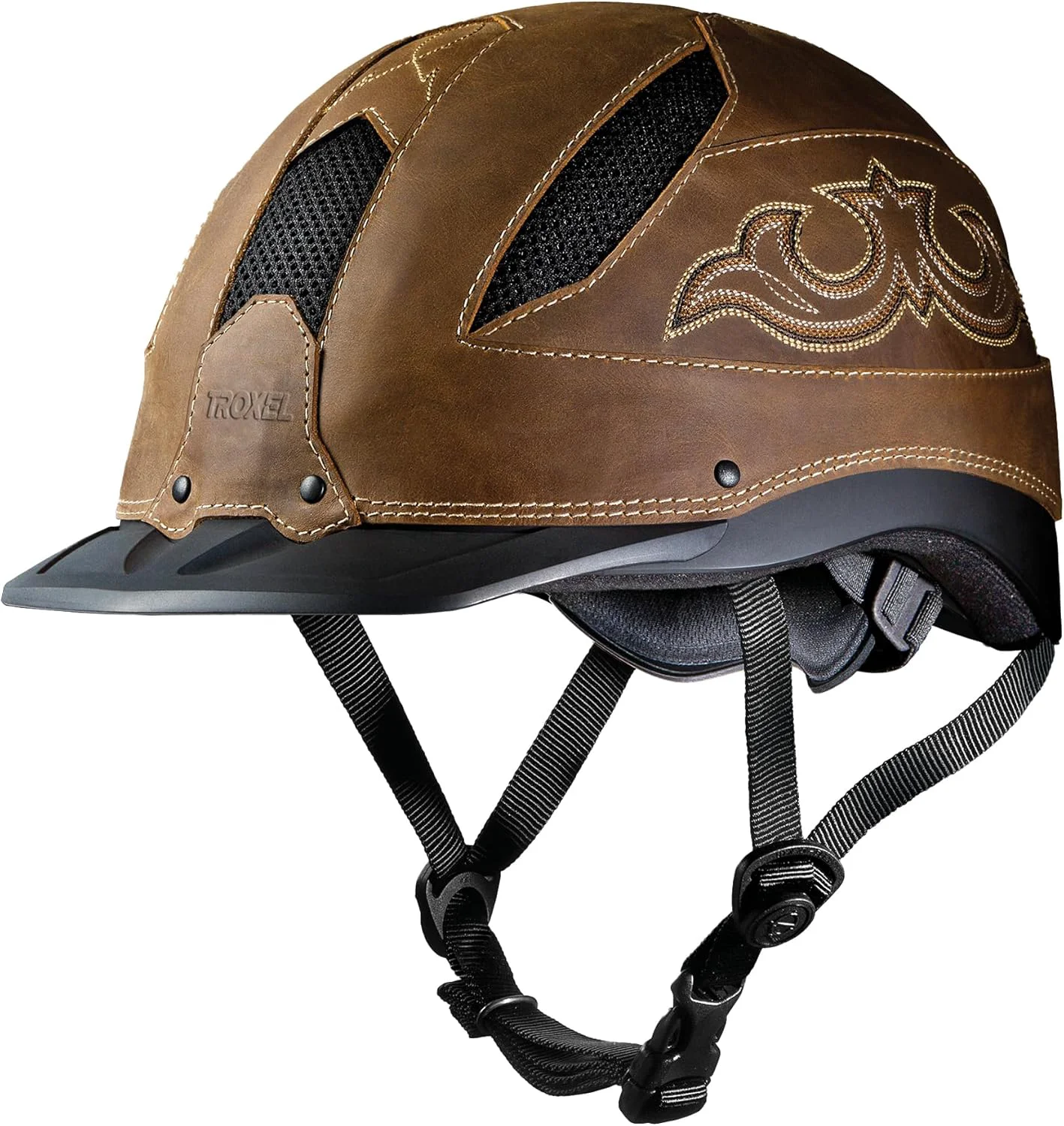 Professional Troxel Cheyenne Rugged Horse Riding Helmet Low-Profile Self-Adjustable Design Safety Horseback Riding Gear Pure