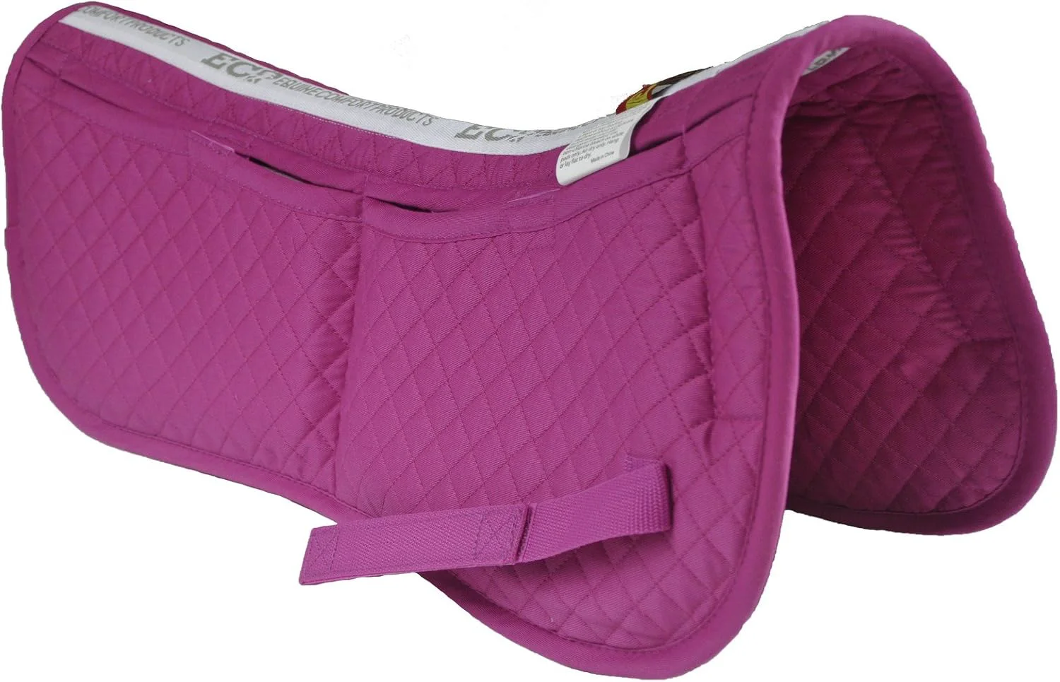 Unique ECP Equine Comfort Products Adjustable Shock Absorbing Memory Foam Half Saddle Pad Injury Prevention Pressure Relief Customizable Fit Breathable for All Riding Styles Modern