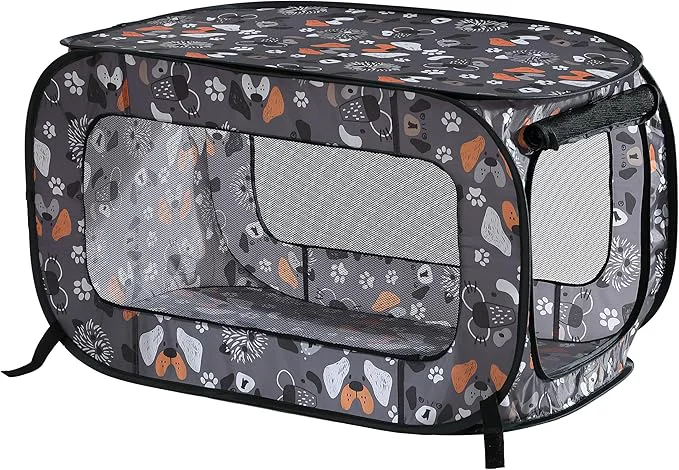 Eco-Friendly Beatrice Home Fashions Portable Collapsible Pop Up Kennel Travel Cat and Dog Efficient
