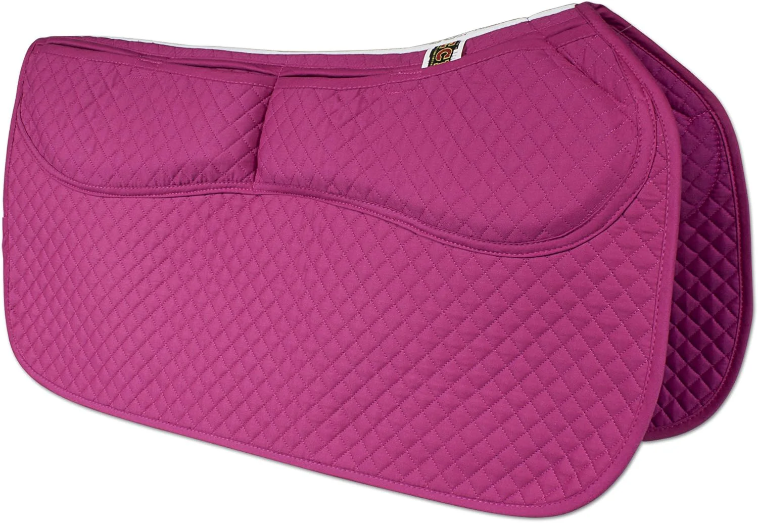 Easy-to-Use ECP Equine Comfort Products Thermoregulating Western Saddle Pad Machine Washable Contoured Fit Water Absorbing Therapeutic Shock Absorbing with Adjustable Memory Foam Shims Reusable