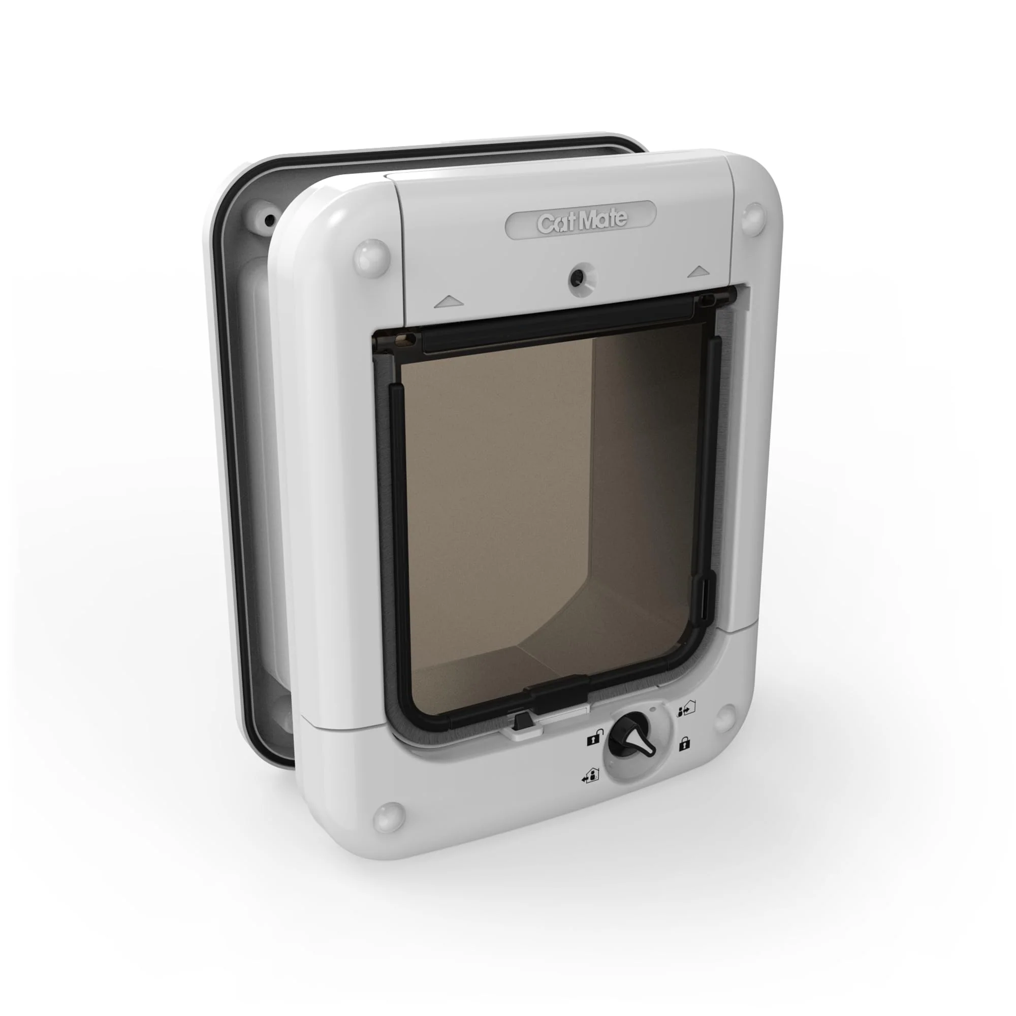 High-Quality Cat Mate Microchip Activated Cat Flap for Cats and Small Dogs – Easy UPVC Glass Wood Door Install White Flexible