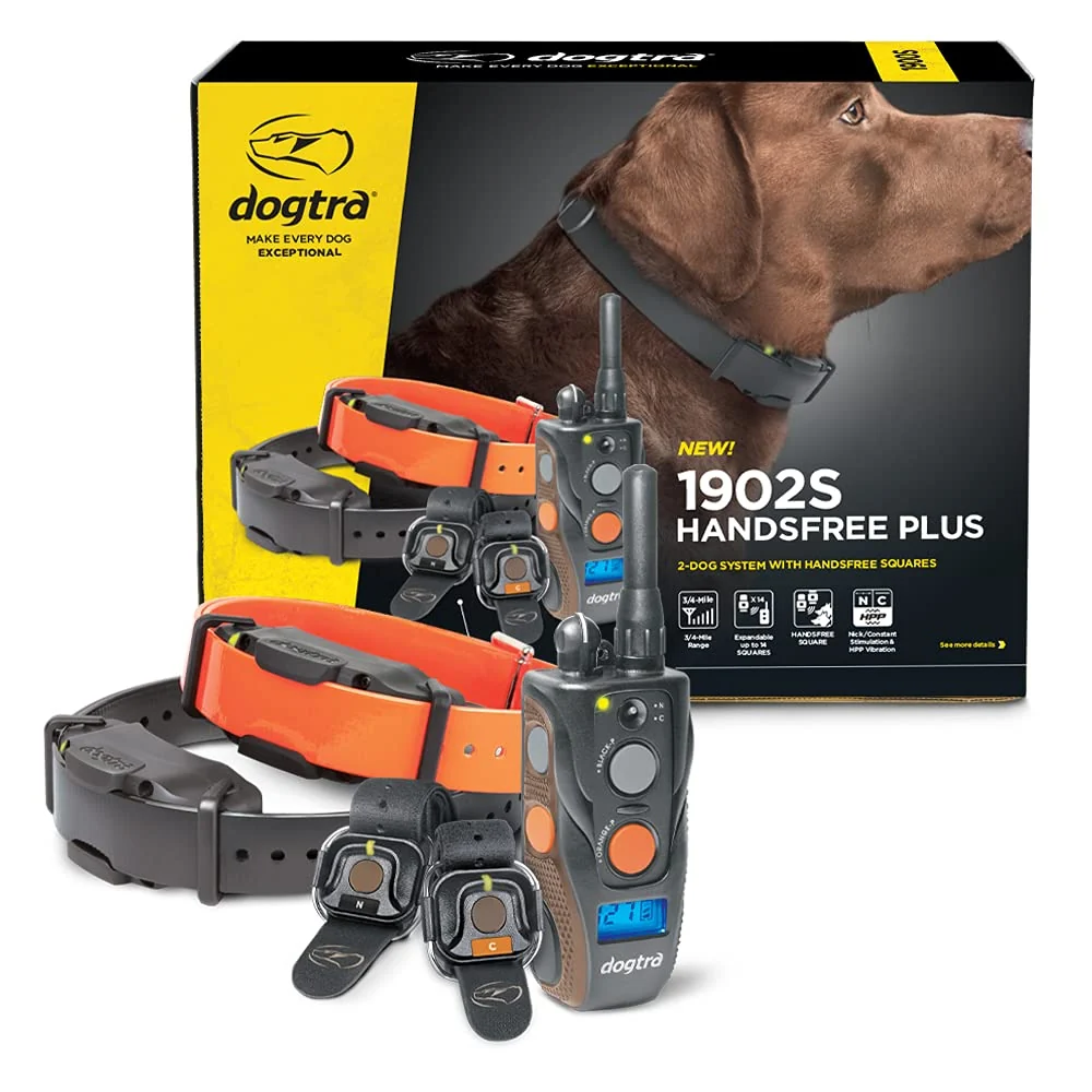 High-Performance Dogtra 1902S HANDS Plus 2-Dog E-Collar — 3 4 Mile Range Waterproof Rechargeable HANDS Square Quality