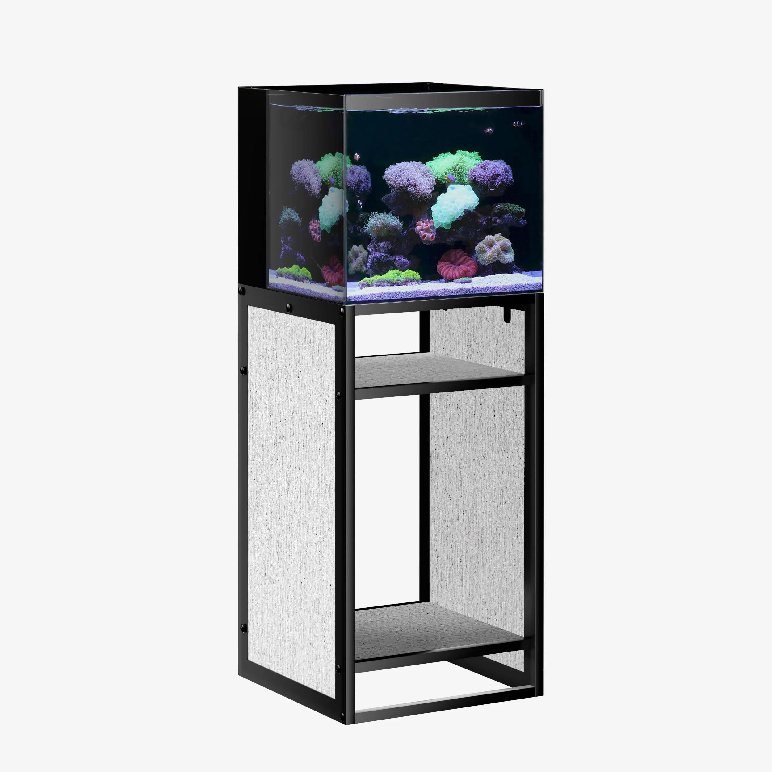 Innovative LANDEN Washed Oak Wood Frame Stand CLX45 — Three-Shelf Tank Stand for 5-20 Gal Tanks Optimized