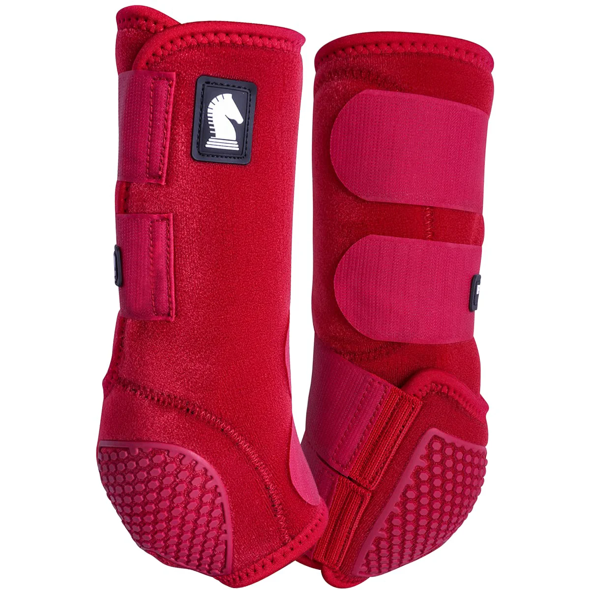 Smart Classic Equine Flexion Hind Boots Small Red – Splint Boots for Hind Legs Versatile