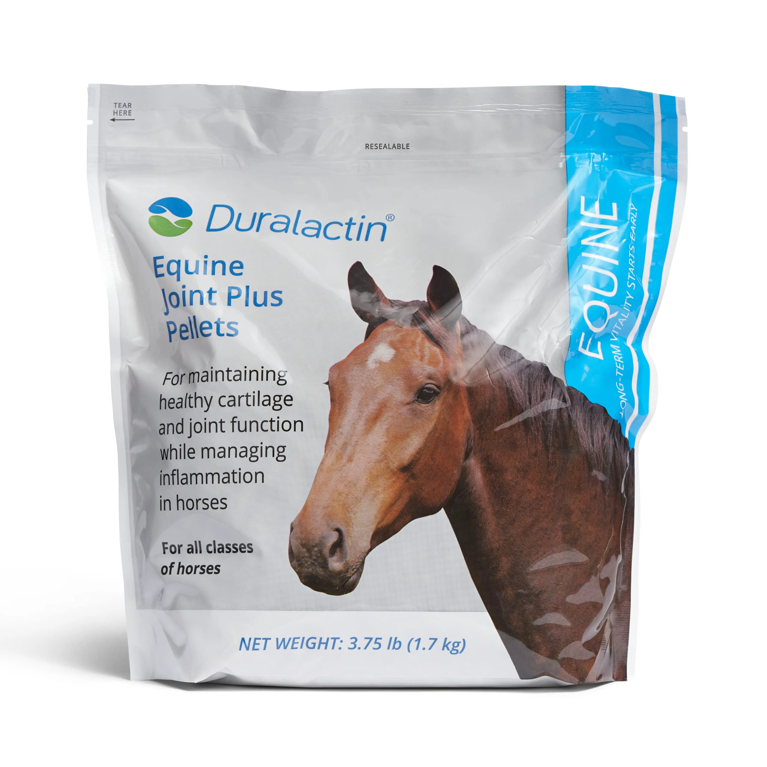 High-End PRN Pharmacal Duralactin Equine Joint Plus Pellets – Joint Health Support for Horses 3.75 lbs Organic