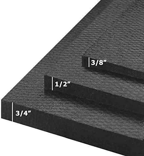 Reusable American Floor Mats - Heavy Duty Stall Tiles - Stable Horse Flooring - Thick Durable Rubber Solid Black 8' x 20' Set 3 8 Thick 40 Tiles Total Proven