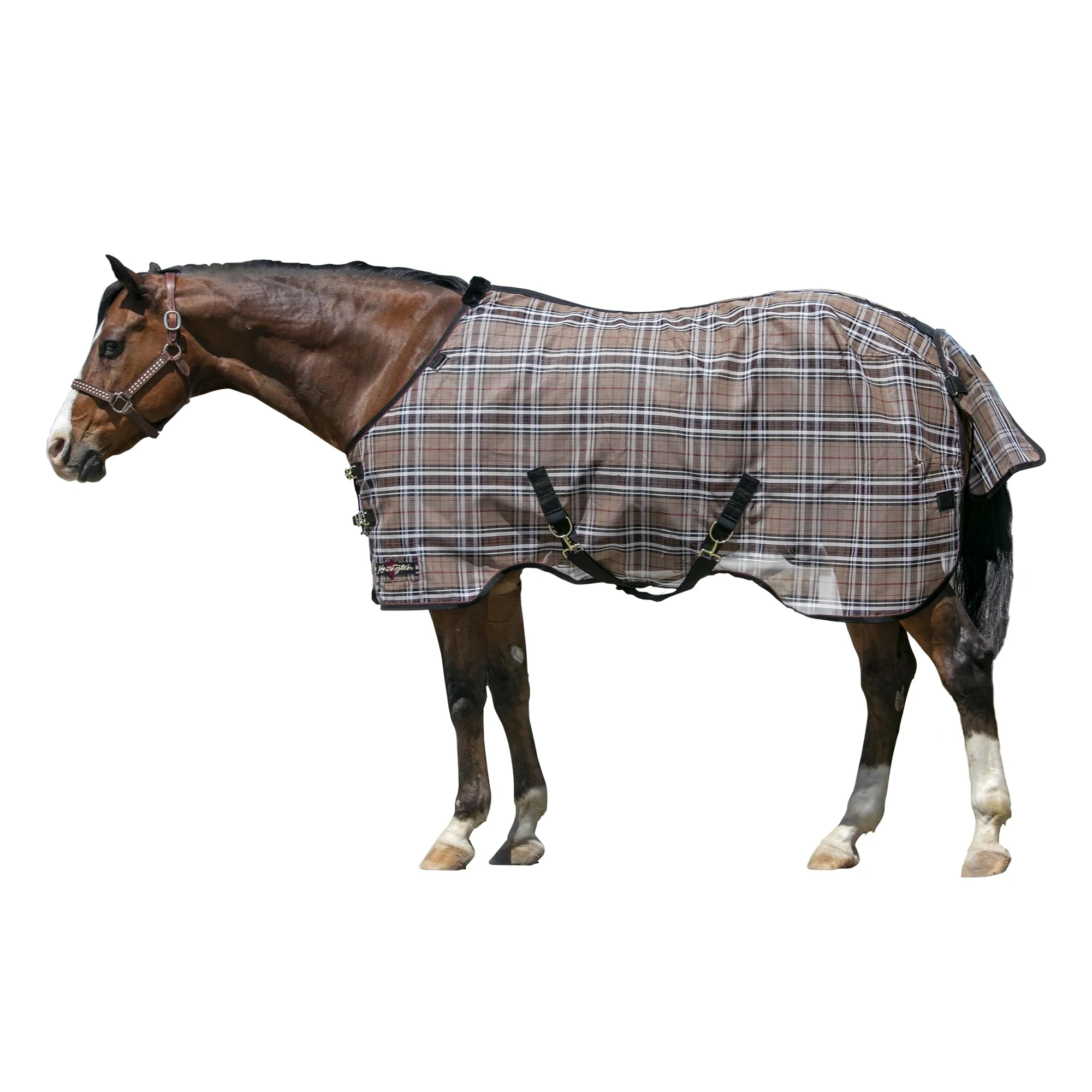 Pure Kensington Breathable UV Protective Sheet SureFit All-Season Protection for Horse – 78-inch Deluxe Black Advanced