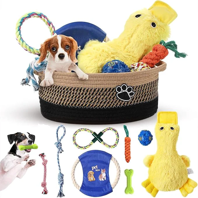 Detailed Zopeal Puppy Dog Toy Gift Storage Basket Solid