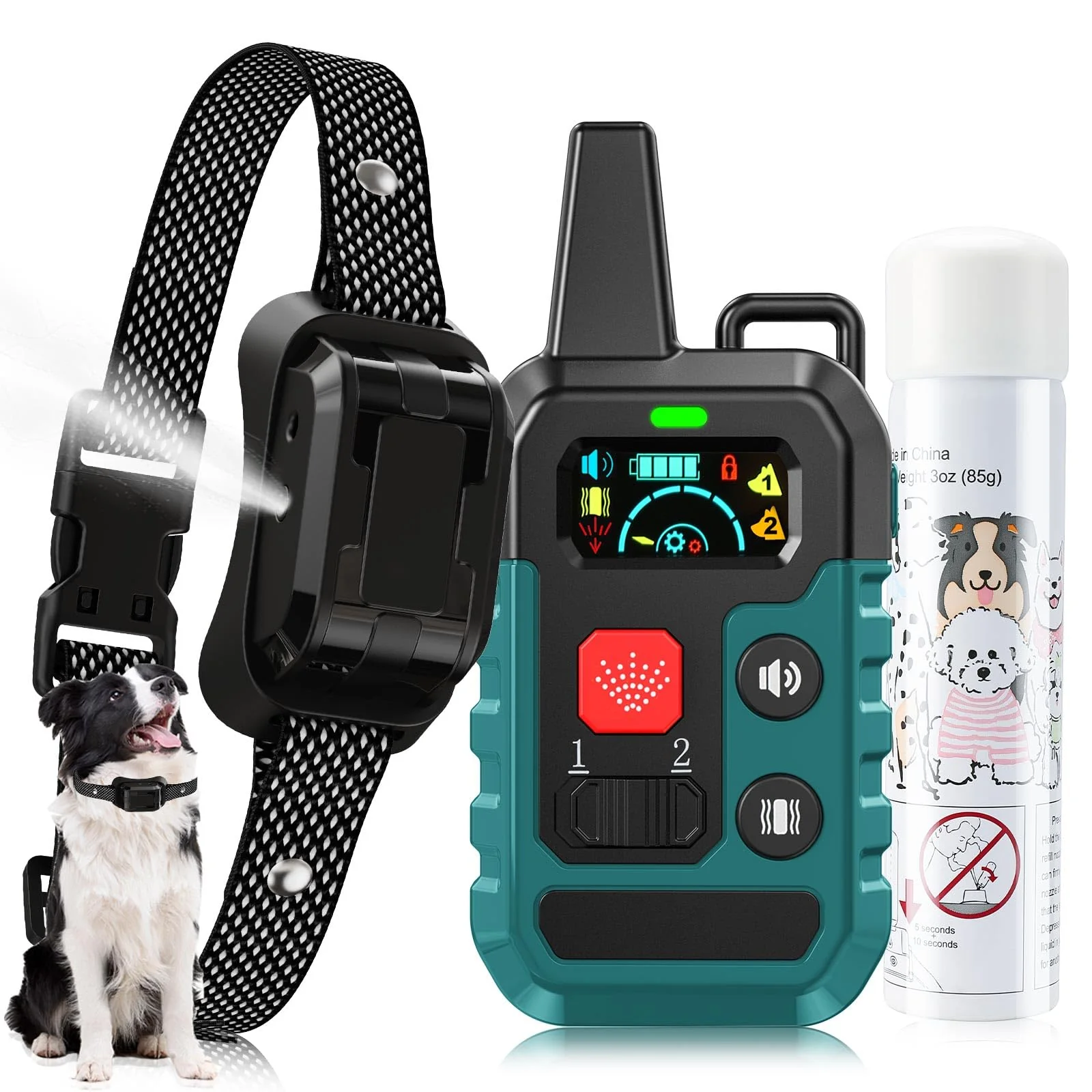 Original Design KDSZJDV Citronella Training Collar for Dogs – 4 Modes 6 Levels IPX7 Waterproof Solid