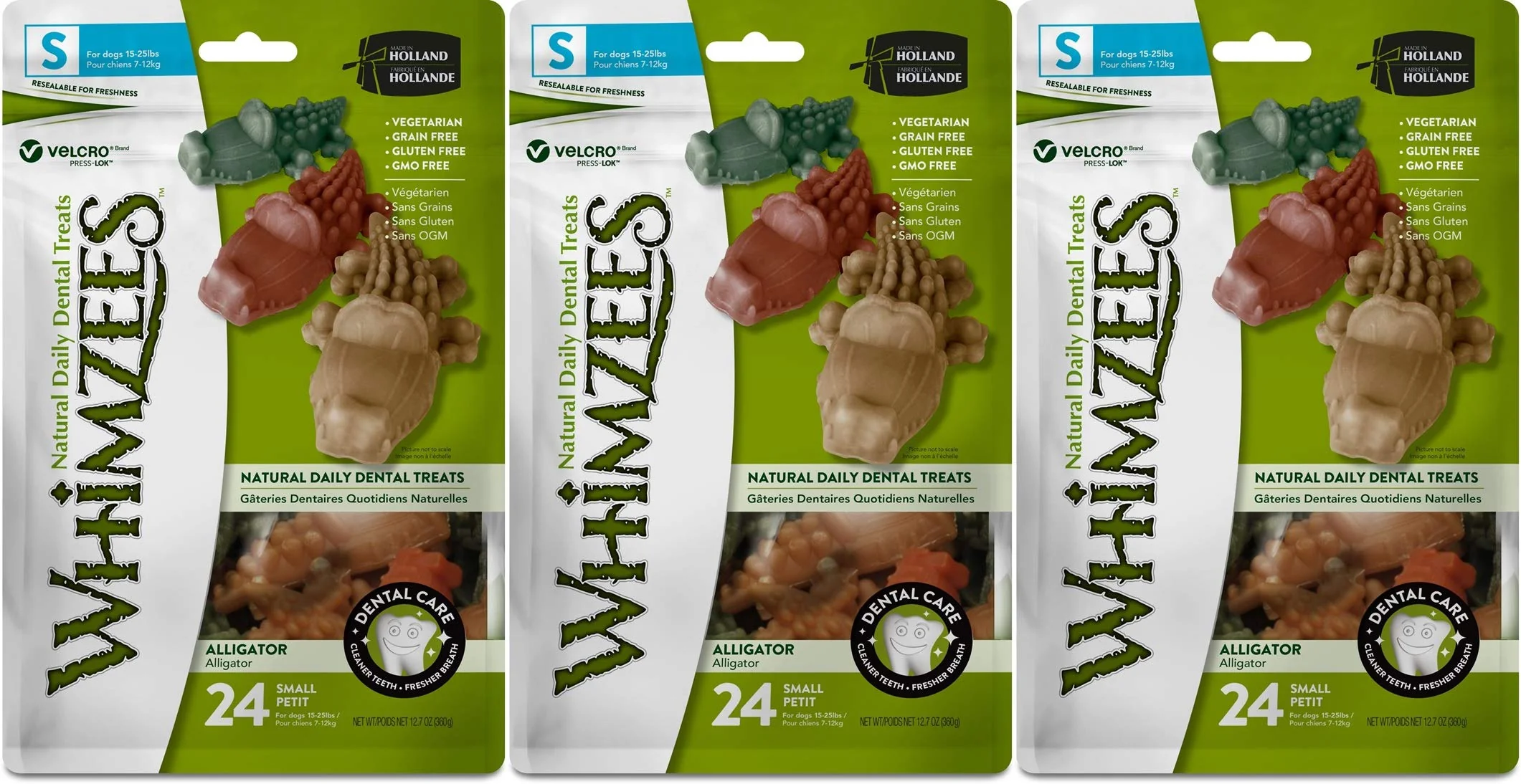 Optimized Whimzees Alligator Dog Dental Chews – 3 Pack 24 Treats Each Veggie-Based Gluten- Dependable