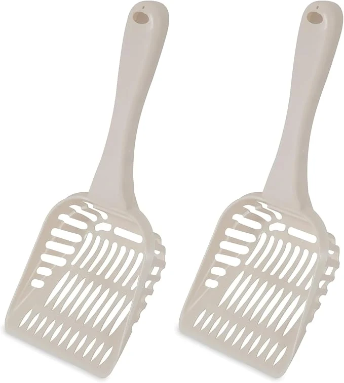 Elite Petmate Litter Scoop for Cats Jumbo Size Bleached Linen Comfortable
