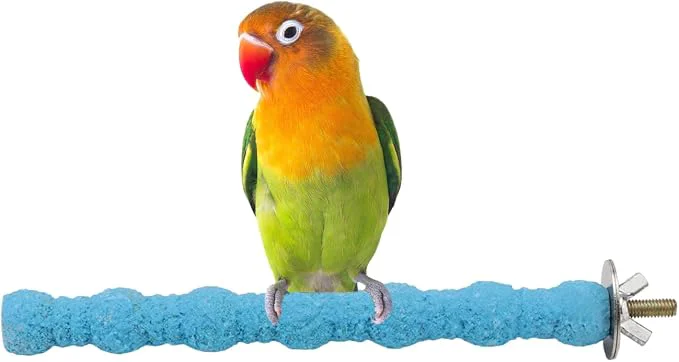 Relaxed Hypeety Wood Perch Stand Paw Grinding Stick Toy Colorful Pet Bird Cage Stand Authentic