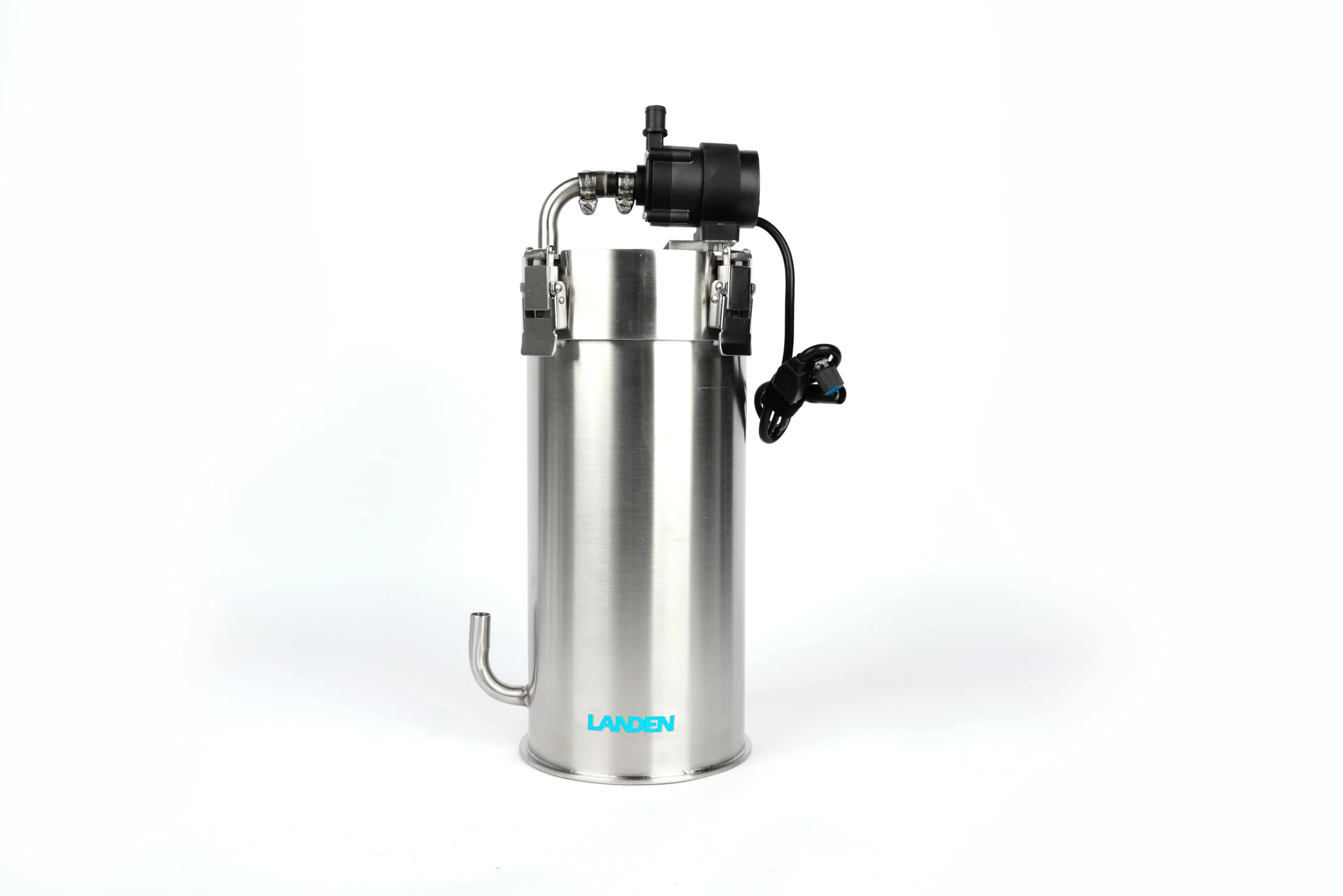 Crafted LANDEN PURA 300 External Canister Filter for 30-Gallon Aquariums Stainless Steel First-Class
