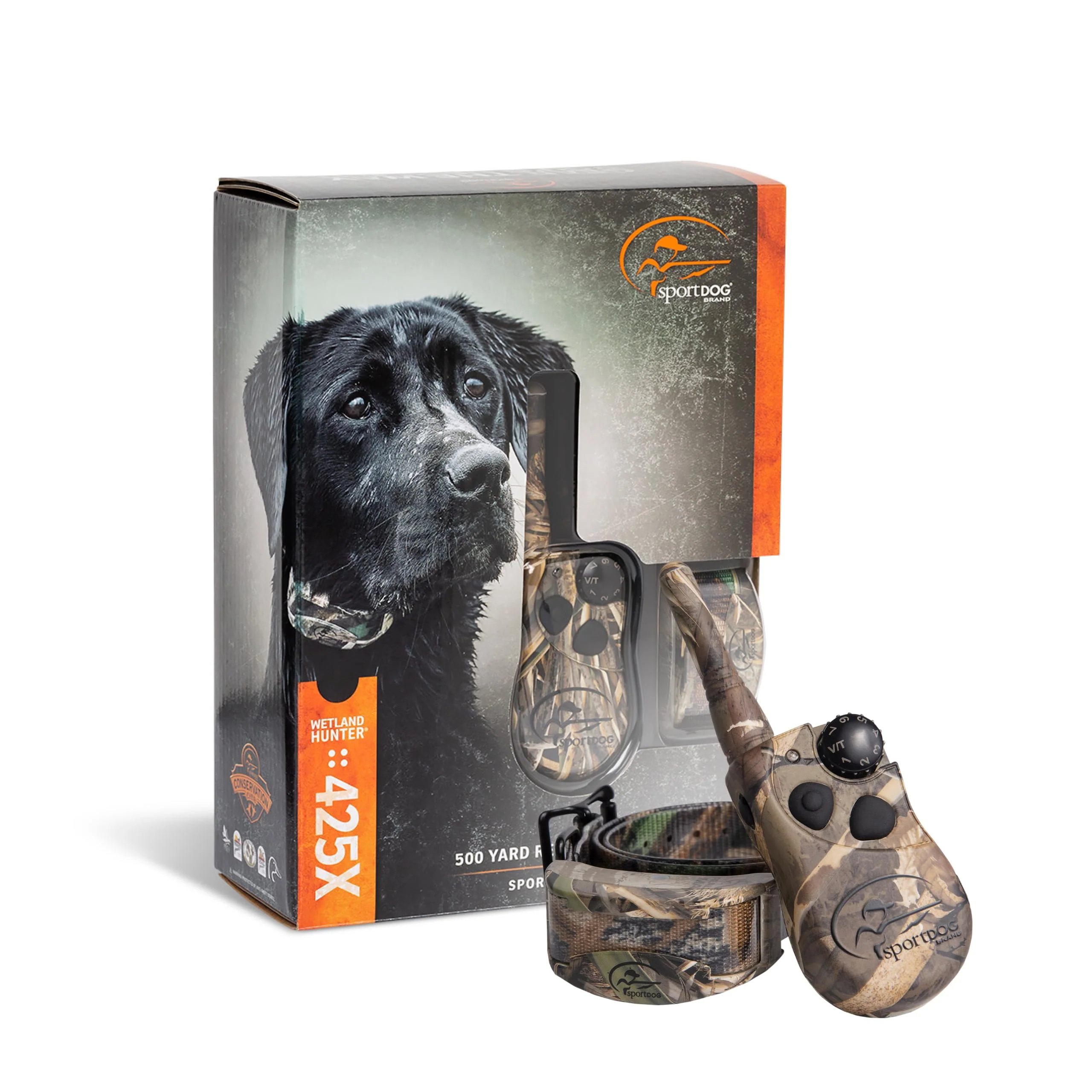 Smooth SportDOG WetlandHunter 425X Remote Trainer — 500-Yard Range Waterproof 3-Dog Capability High-Performance