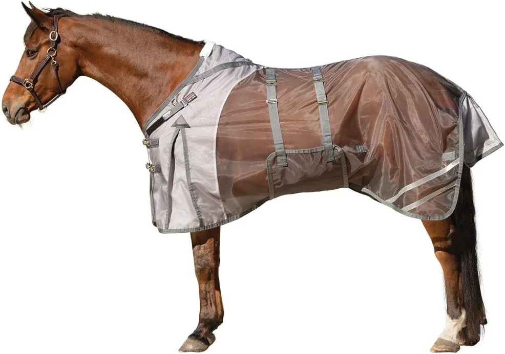 Unique Schneiders Mosquito Mesh II Adjusta-Fit Horse Fly Sheets Insect UV Protection for Horses Durable 350D Mesh Reflective Safety Stripes Flexible