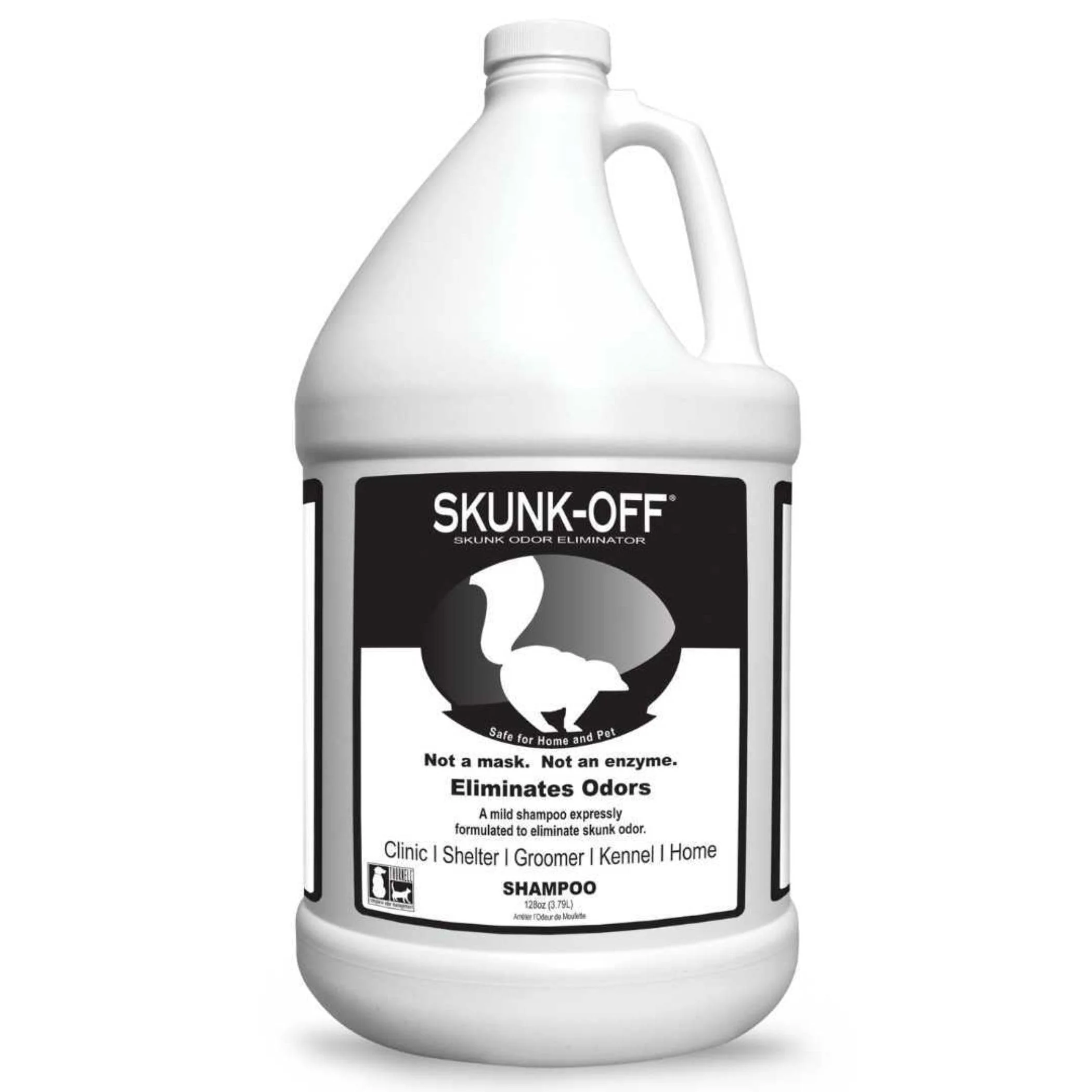 High-Grade Odorcide Skunk Off Pet Shampoo – Non-Enzymatic Skunk Odor Remover for Pets Car Carpet Clothes 1 Gallon Elite