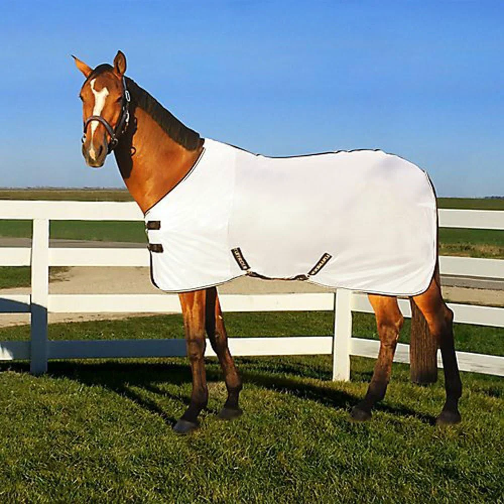 Official TuffRider Comfy Mesh Fly Sheet UV Protection Horse Sheet Standard Neck 130 Grams Breathable Polyester Mesh Relaxed