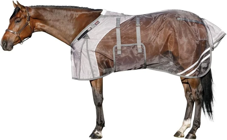 Natural Schneiders Mosquito Mesh II Adjusta-Fit Horse Fly Sheets Insect UV Protection for Horses Durable 350D Mesh Reflective Safety Stripes Unique