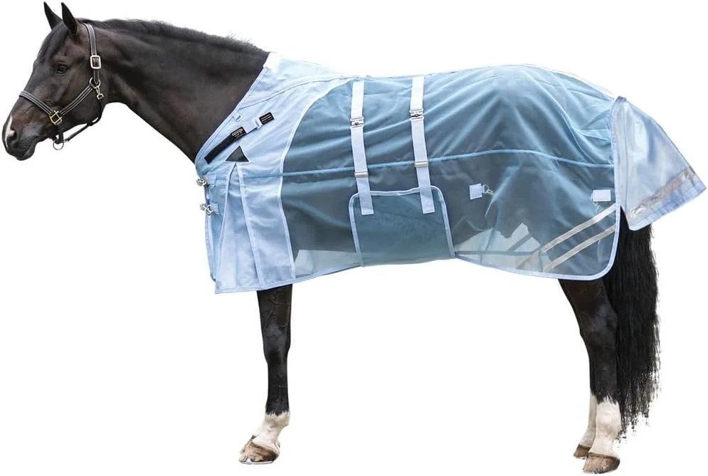 Solid Schneiders Mosquito Mesh II Adjusta-Fit Horse Fly Sheets Insect UV Protection for Horses Durable 350D Mesh Reflective Safety Stripes Exclusive