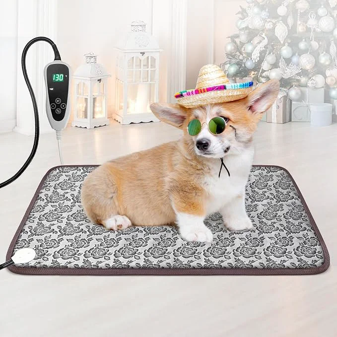 Exceptional Pet Heating Pad 22x18 in with Smart Thermostat Switch and Power Line Protection Consistent