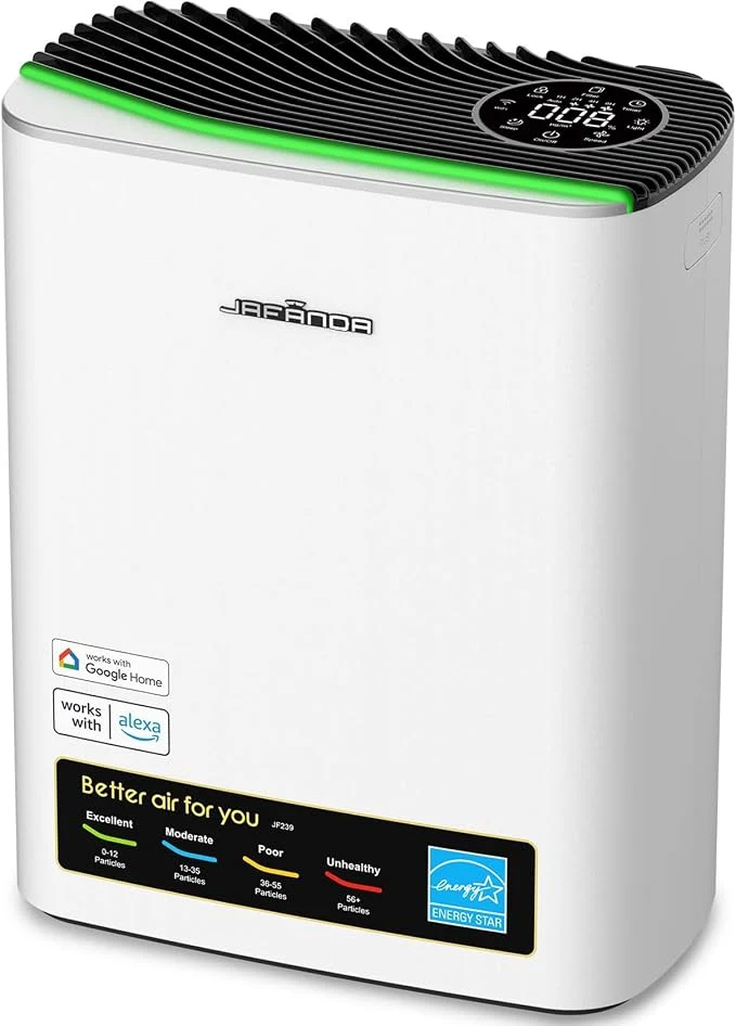 Fast Smart WiFi HEPA Air Purifier for Home Large Room up to 1226 Ft² PM2.5 Display Recyclable