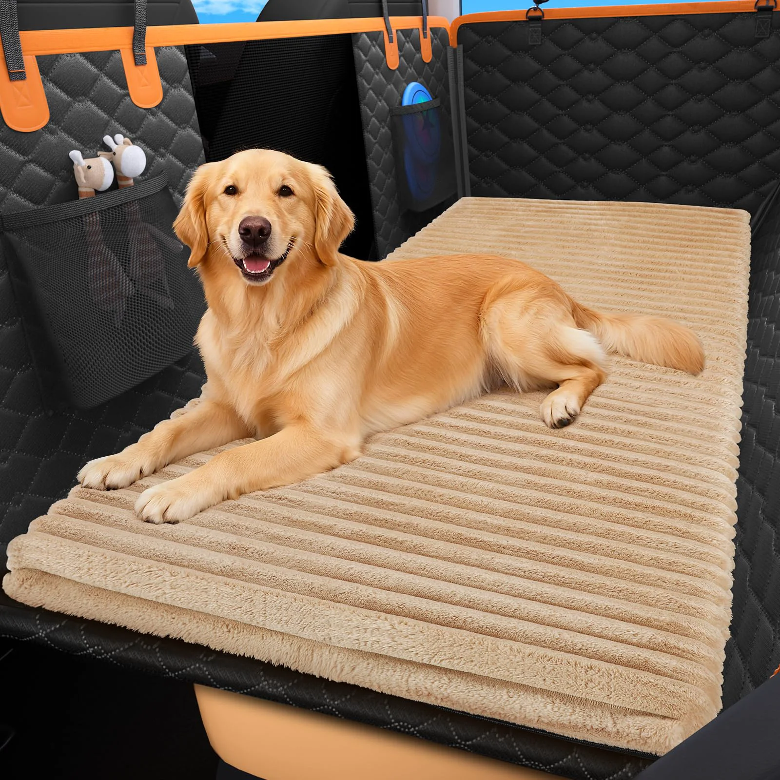Trusted FURTIME Backseat Pet Bed Mat – Non-Slip Washable Car Seat Protector 54 x 24.8 in Brown Next-Generation